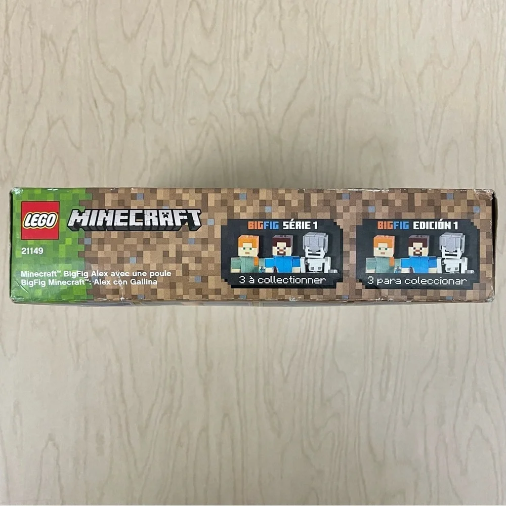 New Legos 21149 Minecraft Alex BigFig Chicken Building Set 160 Pieces Retired